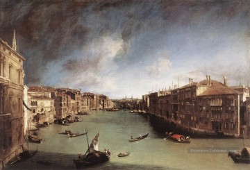 CANALETTO Grand Canal en regardant à l’est du Campo San Vio Canaletto Peinture à l'huile